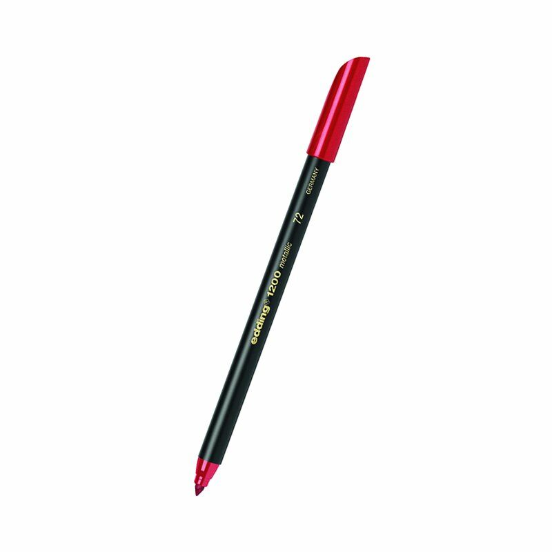 Edding 1200 Grafi̇k Kalemi̇ Metali̇k Kirmizi