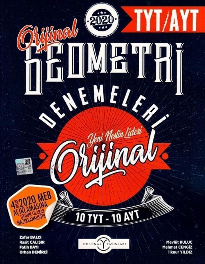 Orijinal Yayınları TYT AYT Orijinal Geometri Özel 10 lu Denemeleri