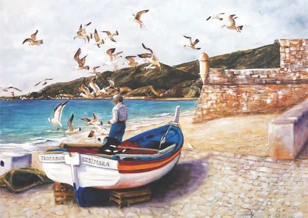 Keskin Color 48x68cm Kayıkçı 1000 Parça Puzzle