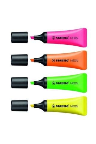 Stabılo Neon Fosforlu Kalem 4lü Set