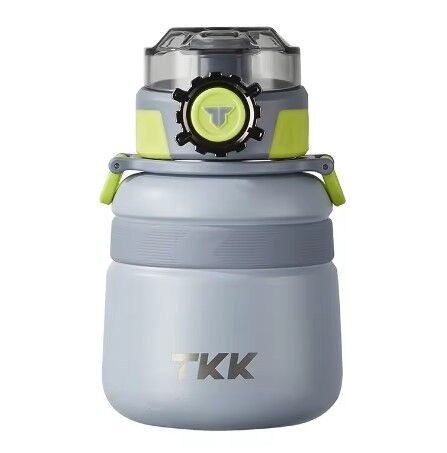 TKK 600ml Pipetli/Pipetsiz Kullanım Askılı Paslanmaz Çelik Termos Matara (Vision)