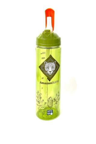 Yeşil Amazon Tritan Pipetli Matara 600ml