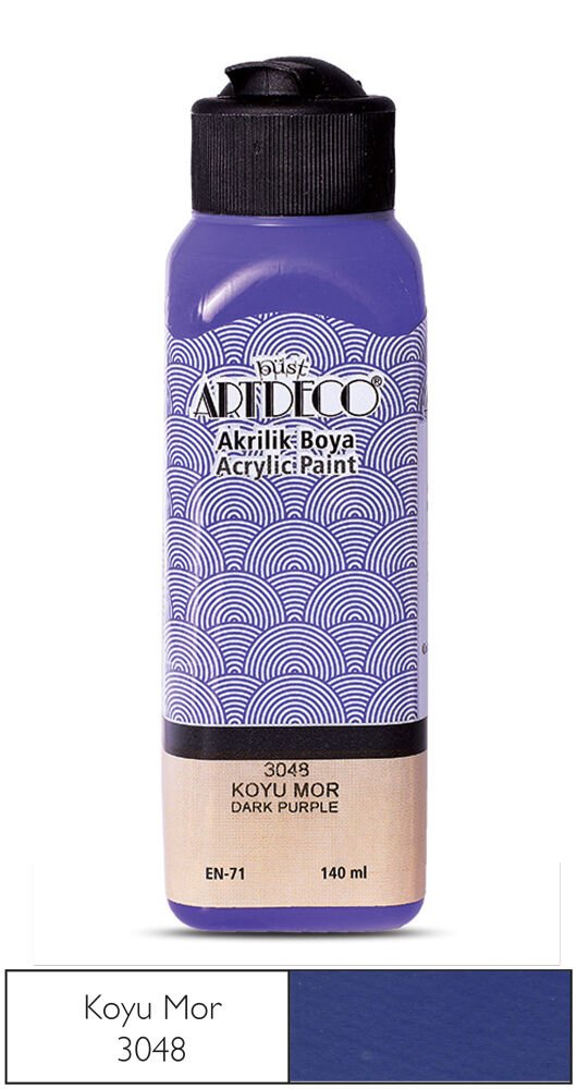 Artdeco Akrilik Boya 140ml Koyu Mor 3048