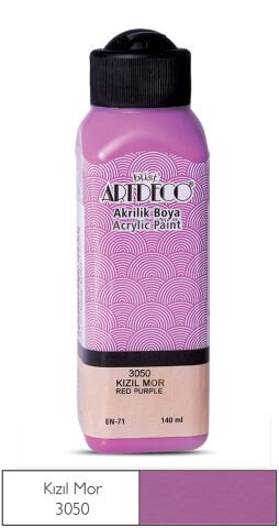Artdeco Akrilik Boya 140ml Kızıl Mor 3050