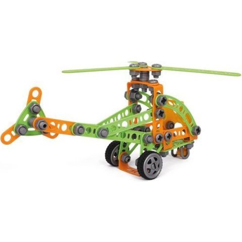 Polesie 83418 Eğitici Oyuncak Mucit Tasarım Seti Helikopter No:1 (129 Parça)
