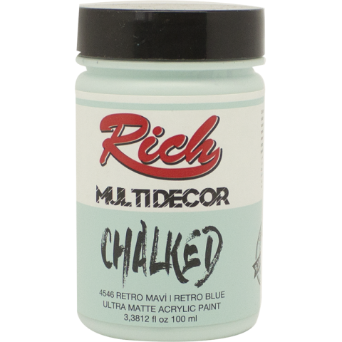 Rich Multi̇ Decor Chalked 100 Cc Retro Mavi