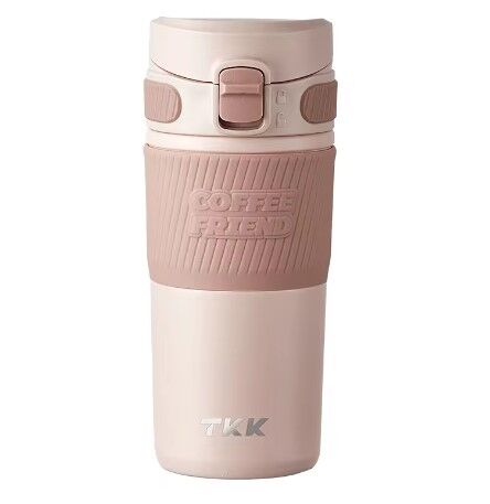 Vagonlife TKK T-2001 450ml Paslanmaz Çelik Termos Matara (Pink)