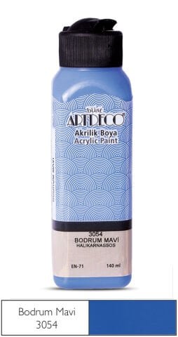 Artdeco Akrilik Boya 140ml Bodrum Mavi 3054