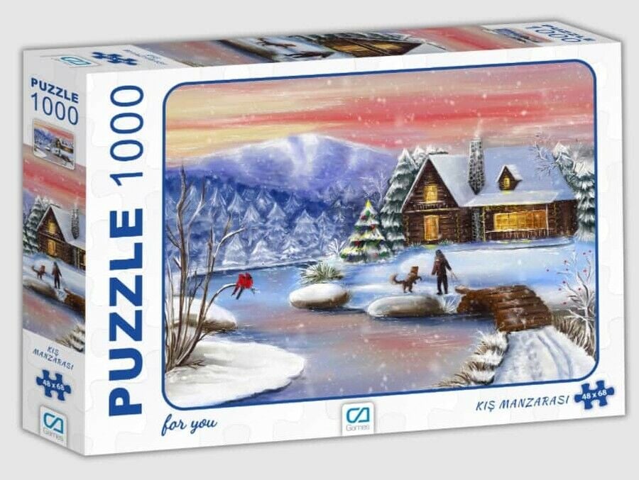 Ca Games 1000 Parça Puzzle Kış Manzarası CA7018