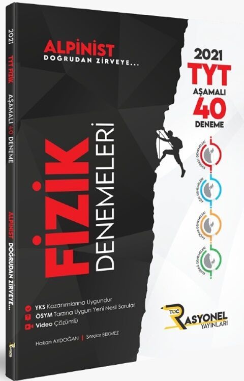 Rasyonel Yayınları TYT Fizik Alpinist Aşamalı 40 Deneme