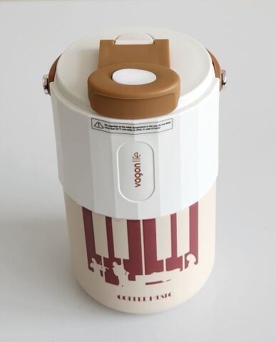 Vagonlife VGN2050 400ml Paslanmaz Çelik Termos Matara Çift İçim (Brown)