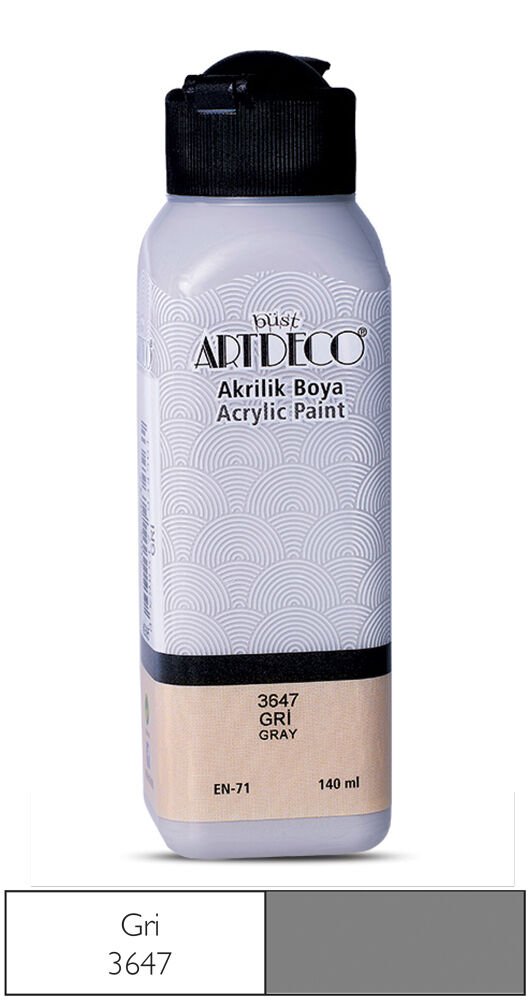 Artdeco Akrilik Boya 140ml Gri 3647