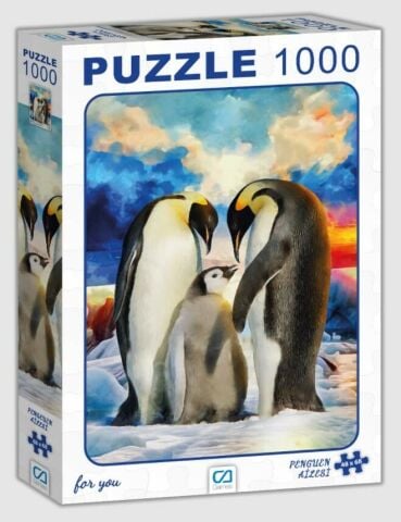 Ca Games 1000 Parça Puzzle Penguen Ailesi CA7004