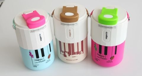 Vagonlife VGN2050 400ml Paslanmaz Çelik Termos Matara Çift İçim (Pink)