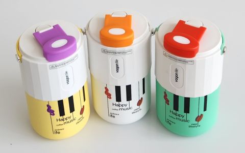 Vagonlife VGN2050 400ml Paslanmaz Çelik Termos Matara Çift İçim (Pink)