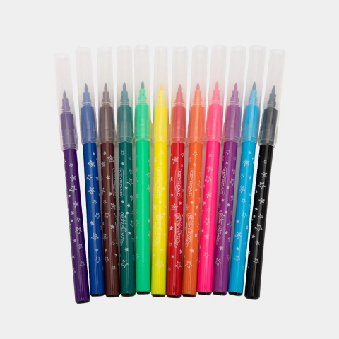 KEYROAD Yıkanabilir Keçeli Kalem 12 Renk (kr971587)