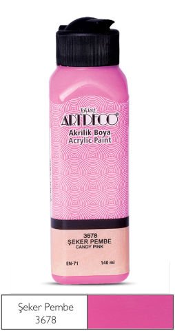 Artdeco Akrilik Boya 140ml Şeker Pembe 3678