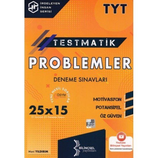 Bilinçsel Yayınları TYT Problemler Testmatik 25x15 Deneme Sınavları