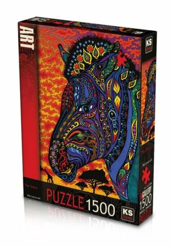 KS Games 60x85cm The Zebra 1500 Parça Puzzle