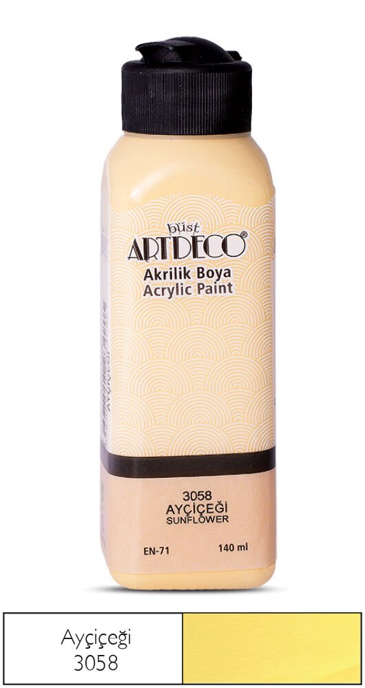 Artdeco Akrilik Boya 140ml Ayçiçeği 3058