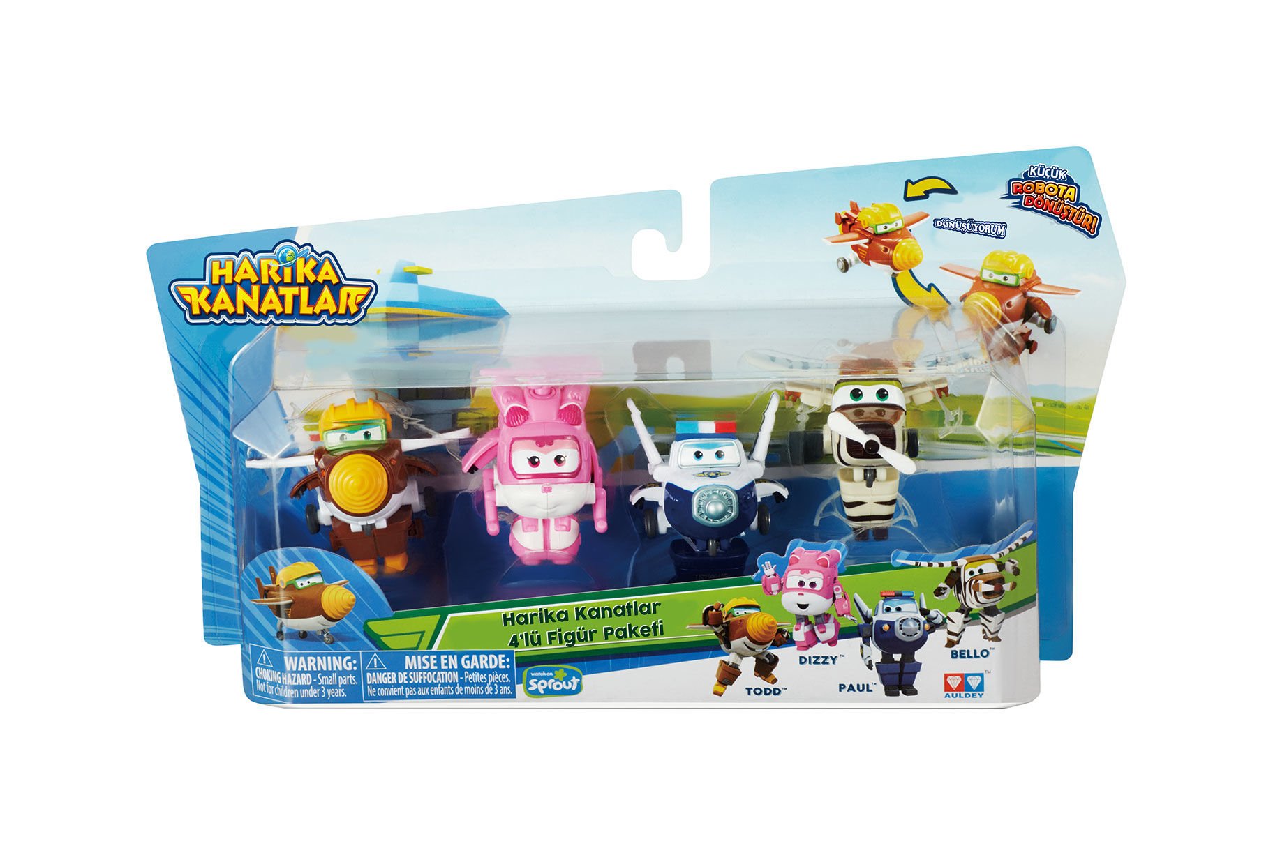 Harika Kanatlar 4´lü Mini Figür Seti ( Todd, Dizzy, Paul, Bello )