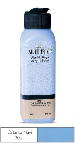Artdeco Akrilik Boya 140ml Ortanca Mavi 3061