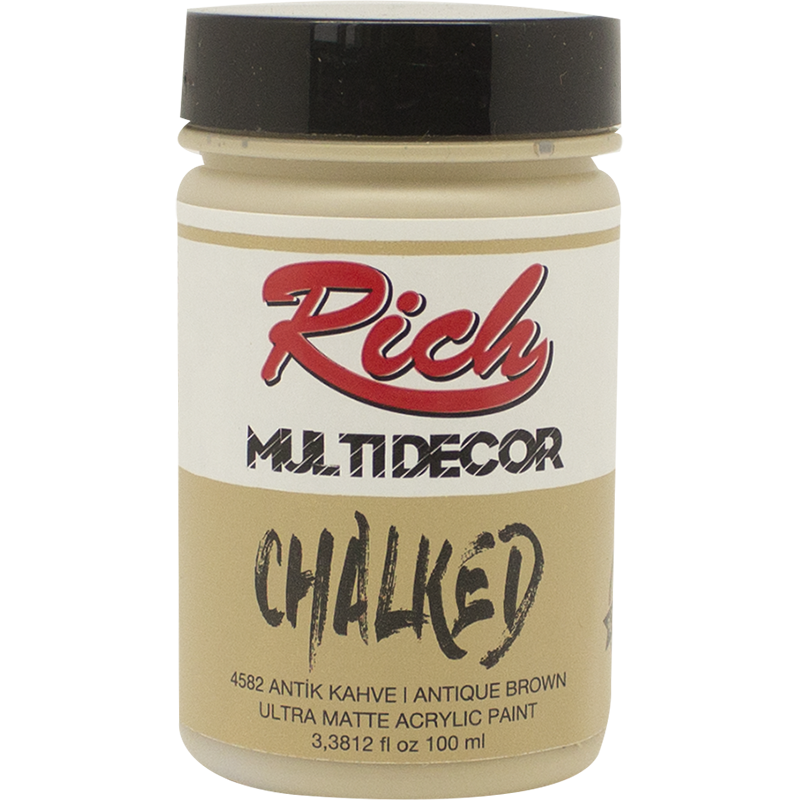 Rich Multi̇ Decor Chalked 100 Cc Antik Kahve