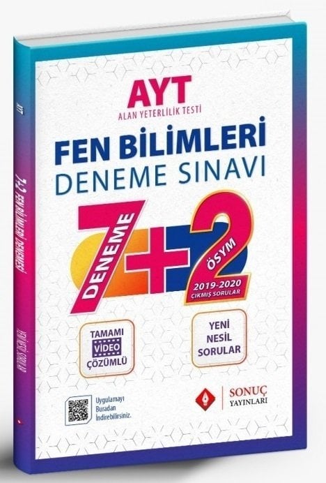 Sonuç Yayınları AYT Fen Bilimleri 7+2 Deneme Sınavı