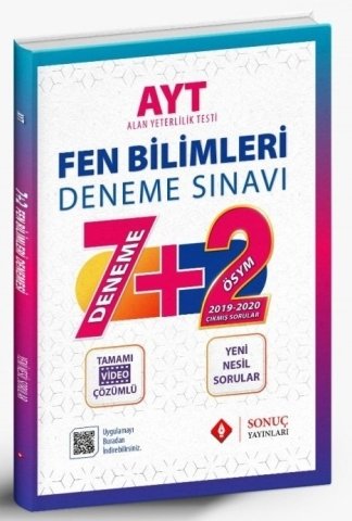 Sonuç Yayınları AYT Fen Bilimleri 7+2 Deneme Sınavı