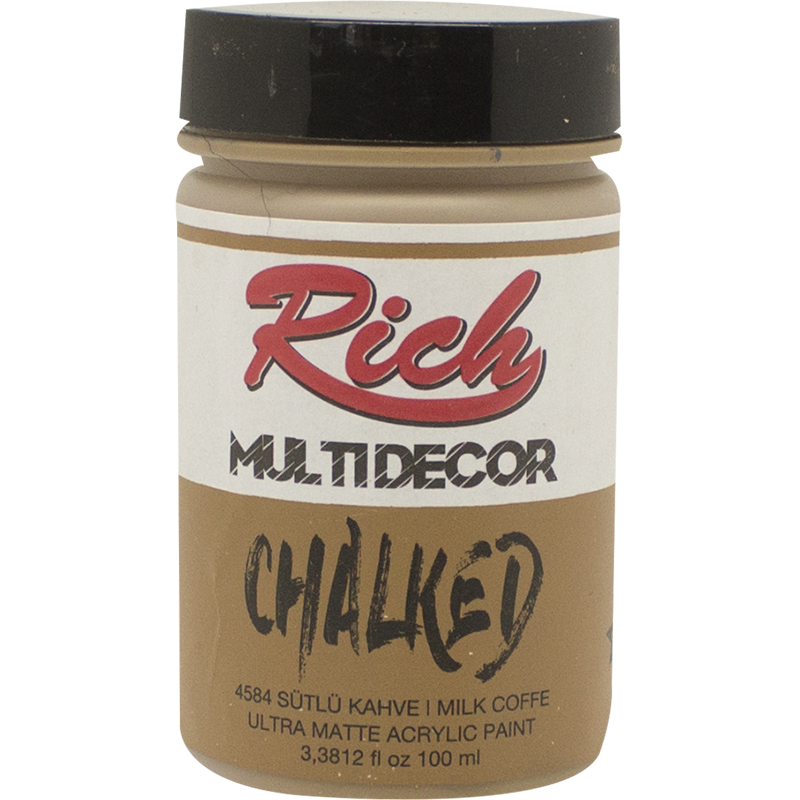 Rich Multi̇ Decor Chalked 100 Cc Sütlü Kahve