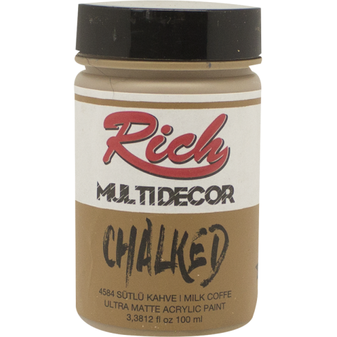 Rich Multi̇ Decor Chalked 100 Cc Sütlü Kahve
