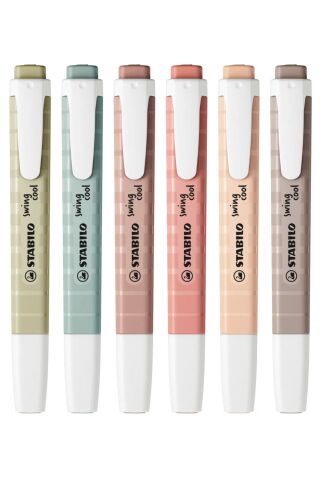 Swing Cool NatureCOLORS 6'lı Set:Sıcak Gri, Yeşil Toprak, Umber, Çamur Yeşili, Siena, Bej
