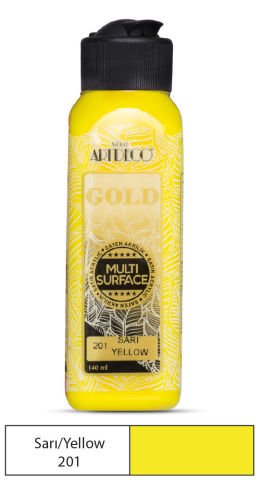Artdeco Gold Multi-Surface Akrilik Boya 140ml Sarı 201