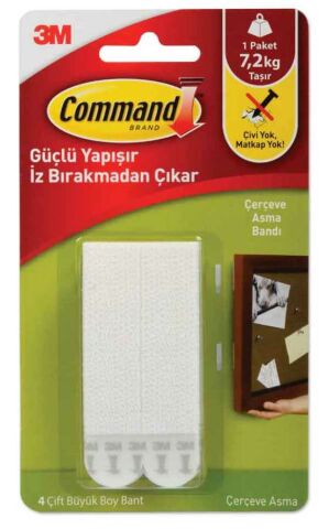 3M Command Çerçeve Asma Bandı 4 Çift Büyük Boy 17206-TR