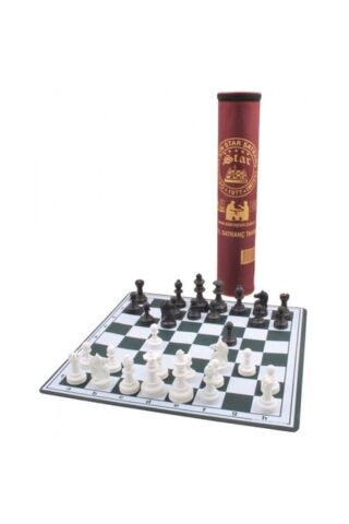 Star Çantalı Rulo Satranç Seti Takımı Büyük Boy 45x45cm Muhafaza