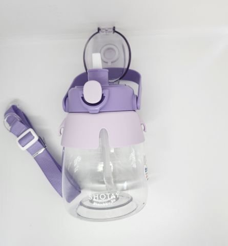 Shotay ST-6642 Mor Hippo Tritan 1050ML Tritan Saplı Matara