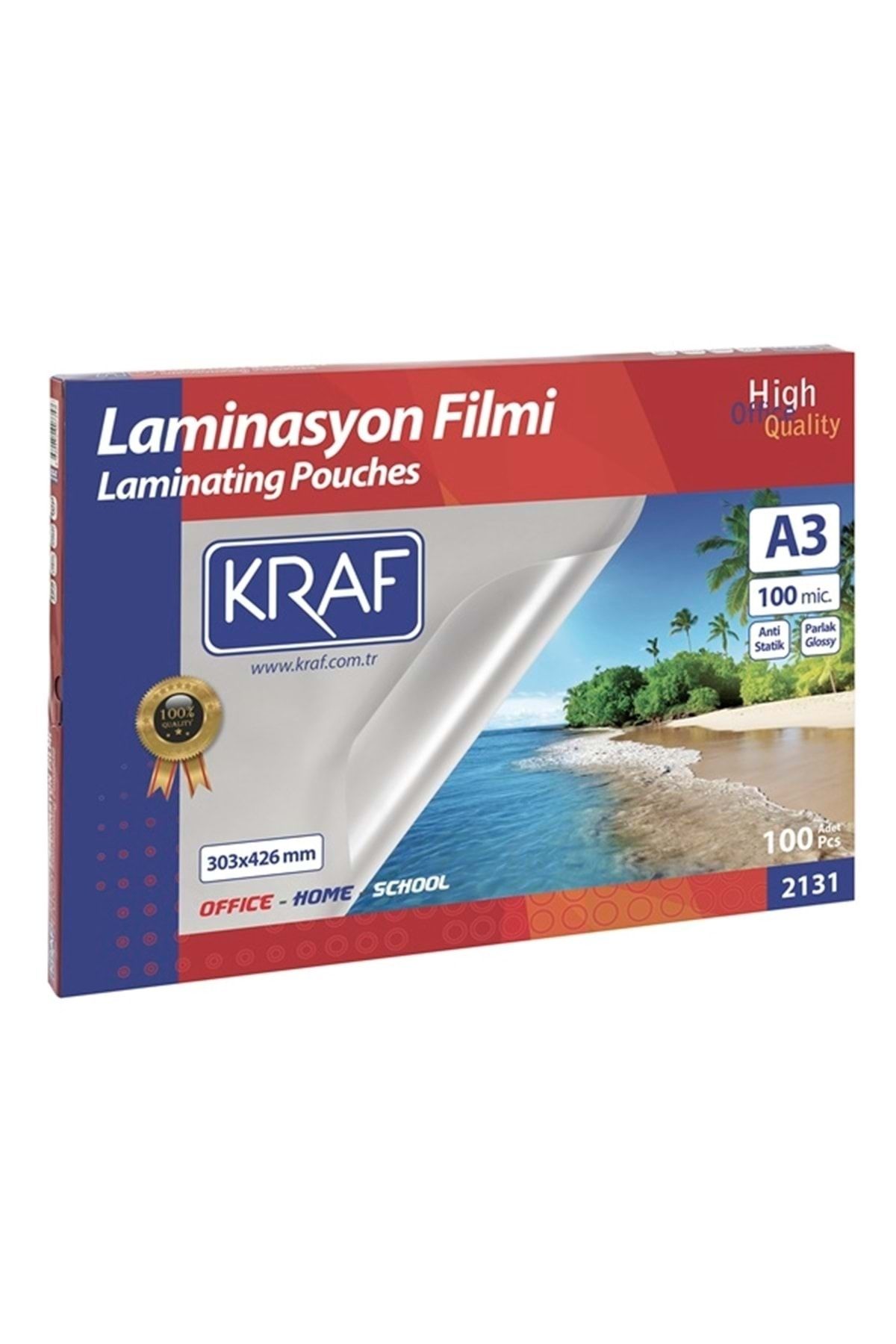 Kraf Lamınasyon Fılmı Parlak A3 100mıc 100lu(2131)