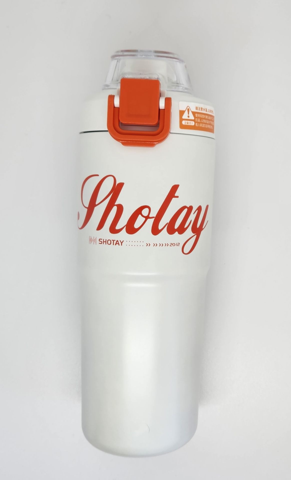 Shotay ST-8133 Beyaz 750ML Çelik Çift Başlıklı Termos Matara