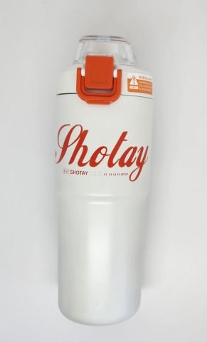 Shotay ST-8133 Beyaz 750ML Çelik Çift Başlıklı Termos Matara