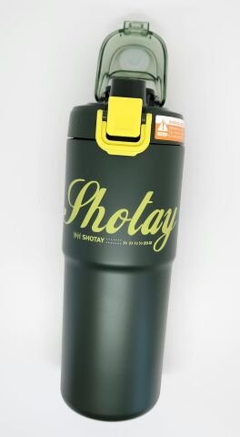 Shotay ST-8133 Haki 750ML Çelik Çift Başlıklı Termos Matara