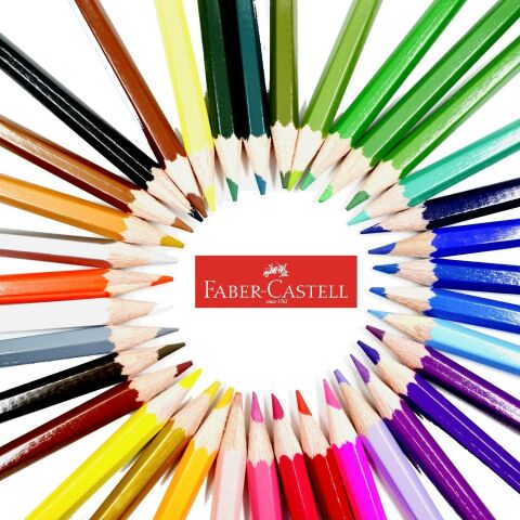 Faber-Castell Karton Kutu Tam Boy Kuru Boya 36 Renk - YENİ