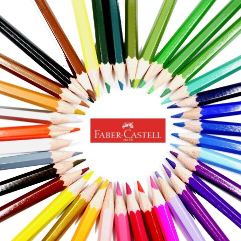 Faber-Castell Karton Kutu Tam Boy Kuru Boya 36 Renk - YENİ