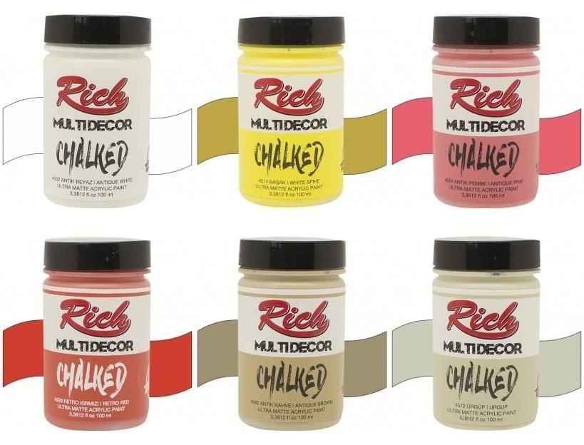 Rich Multidecor Chalked 100cc Karışık Renk Seti