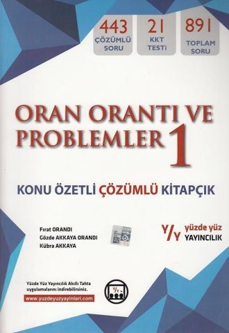 Yüzde Yüz Yayınları Oran Orantı ve Problemler 1 Konu Özetli Çözümlü Kitapçık