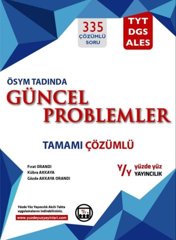 Yüzde Yüz Yayınları ÖSYM Tadında Tamamı Çözümlü Güncel Problemler