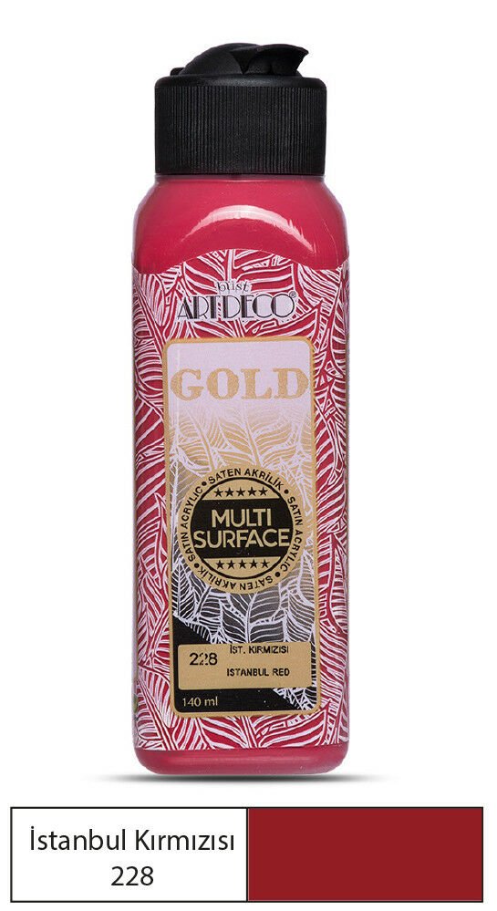 Artdeco Gold Multi-Surface Akrilik Boya 140ml İstanbul Kırmızısı 228