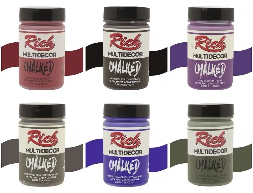 Rich Multidecor Chalked 100cc Koyu Renk Seti