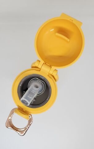 Shotay XS-0101 400ML Kedi Pipetli Çelik Termos Sarı