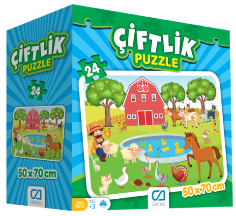 Ca Games Çiftlik 24 Parça Puzzle 50x70cm