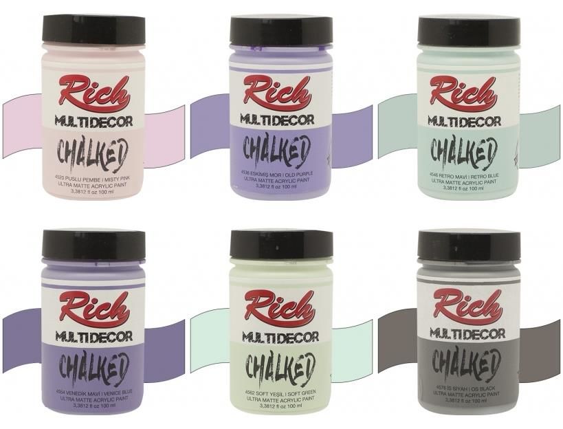 Rich Multidecor Chalked 100cc Soft Renk Seti